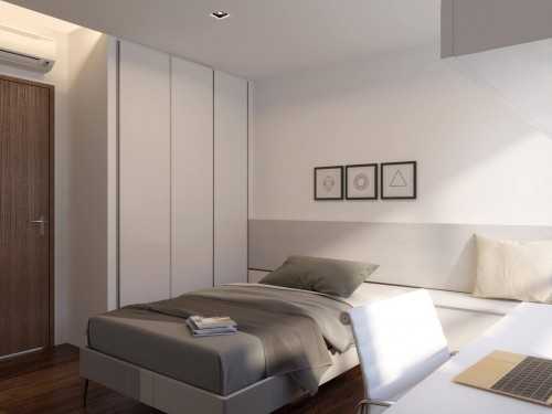 Contemporary Bedroom at Apartment @ The Tampines Trilliant