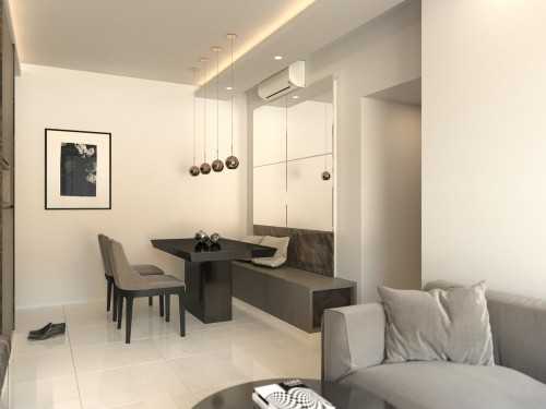 Contemporary Dining Room at Apartment @ Parc Life