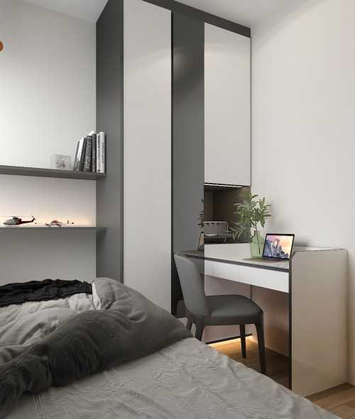 Modern Bedroom at Apartment @ Highpark Residences