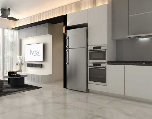 Modern Kitchen at Apartment @ Highpark Residences