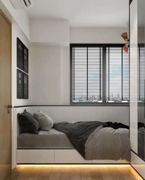 Modern Bedroom at Apartment @ Highpark Residences