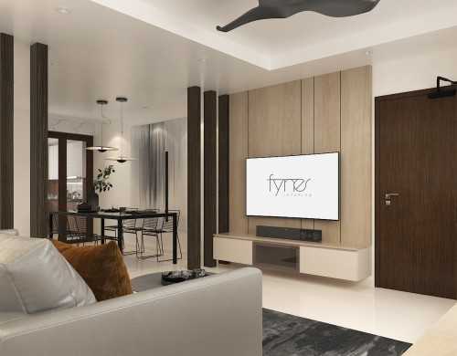 Modern Living Room at Resale HDB Apt @ Bukit Batok Green