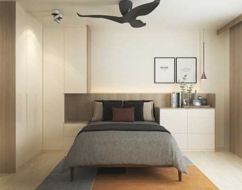 Modern Bedroom at Resale HDB Apt @ Bukit Batok Green