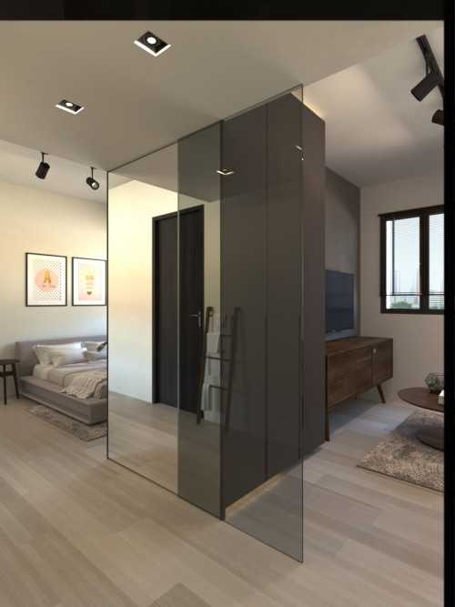 Modern Bedroom at Premium HDB Apt @ Ghim Moh Edge