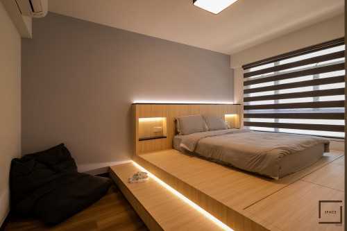 Minimalist Bedroom at Tampines Drive