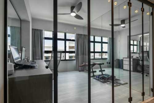 Contemporary Home Office at Tampines | Greenridge