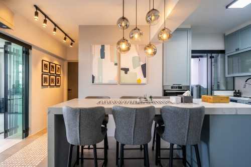 Contemporary Dining Room at Tampines | Greenridge