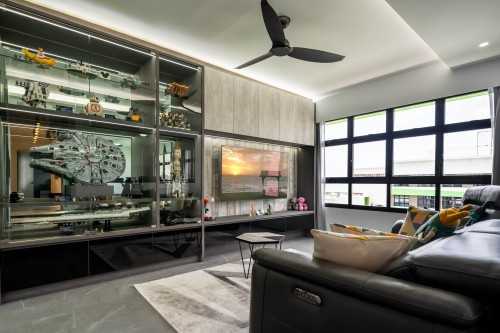 Contemporary Living Room at Tampines | Greenridge