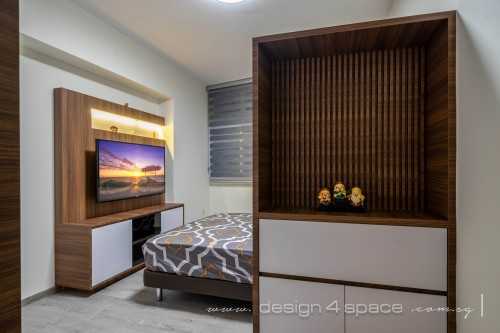 Modern Bedroom at Punggol | 118 Edgefield Plains