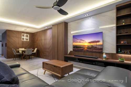 Modern Living Room at Punggol | 118 Edgefield Plains