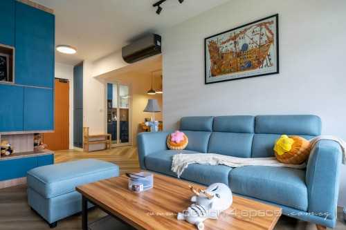 Contemporary Living Room at Tampines | Greenweave