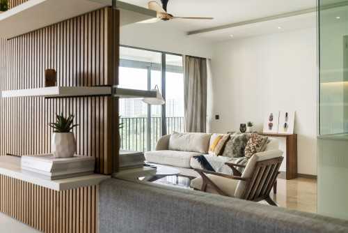 Contemporary Living Room at The Riversails