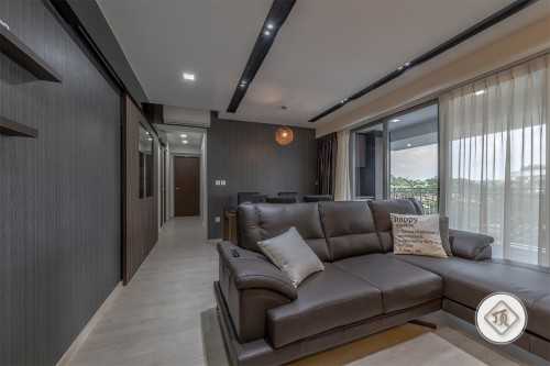 Contemporary Living Room at 139A Toa Payoh Lorong 1A