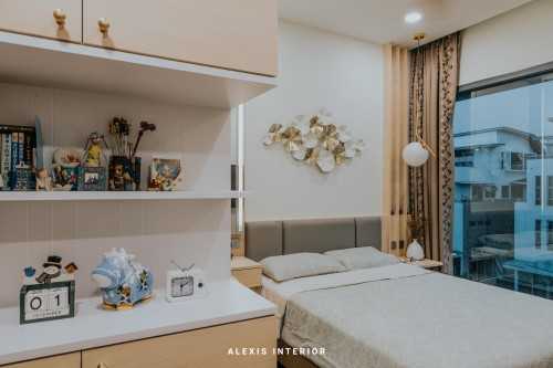 Contemporary Bedroom at Water Cove Villa