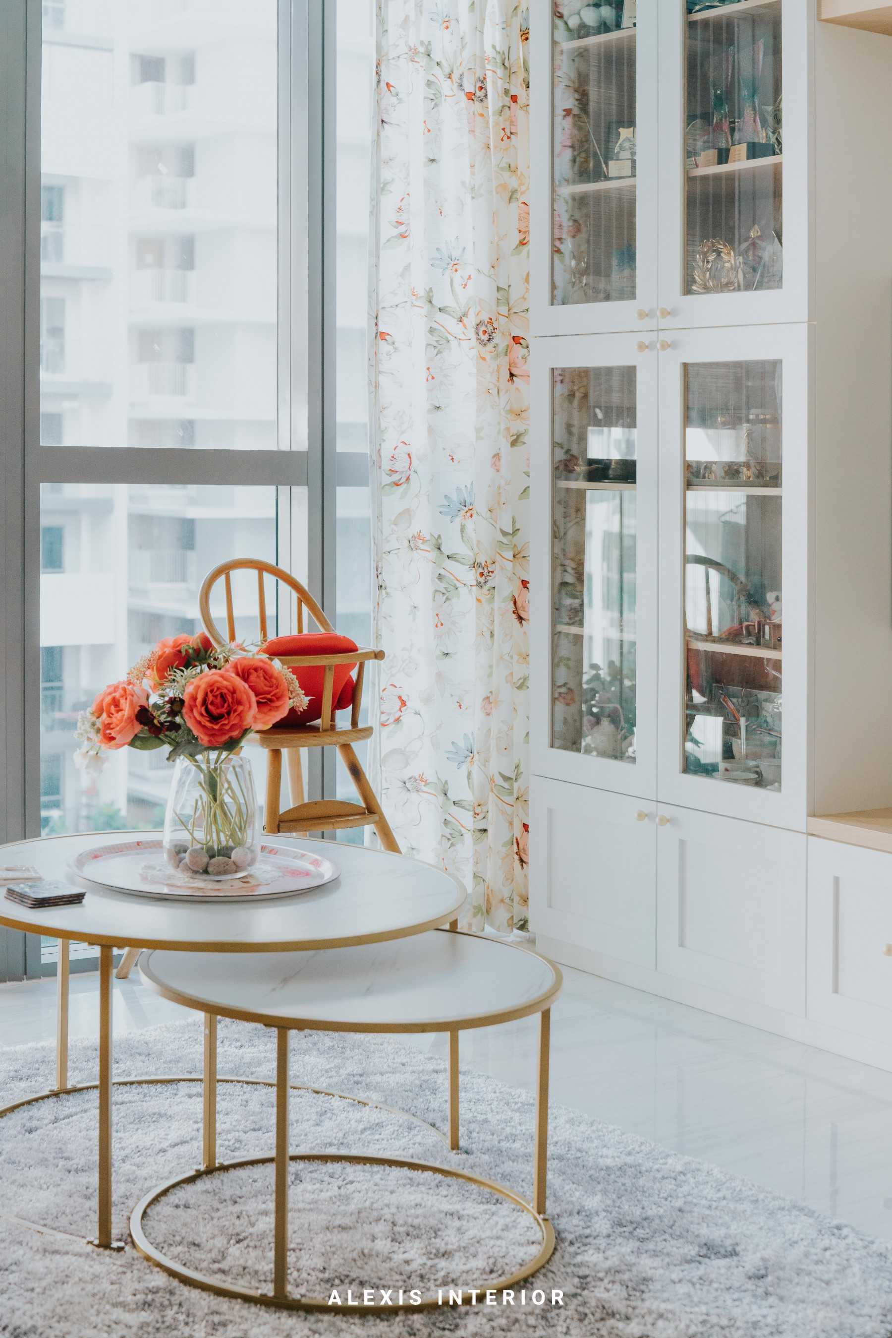 Country Dining Room with TV Console and Coffee Table