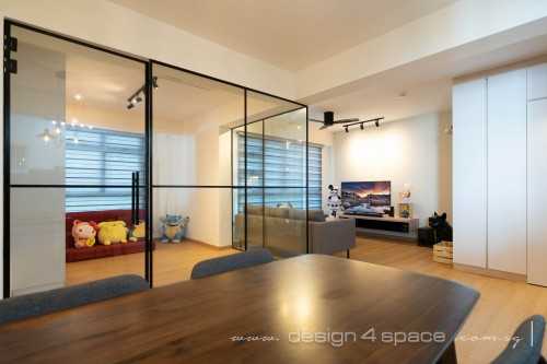 Scandinavian Living Room at Woodleigh | Alkaff Vista