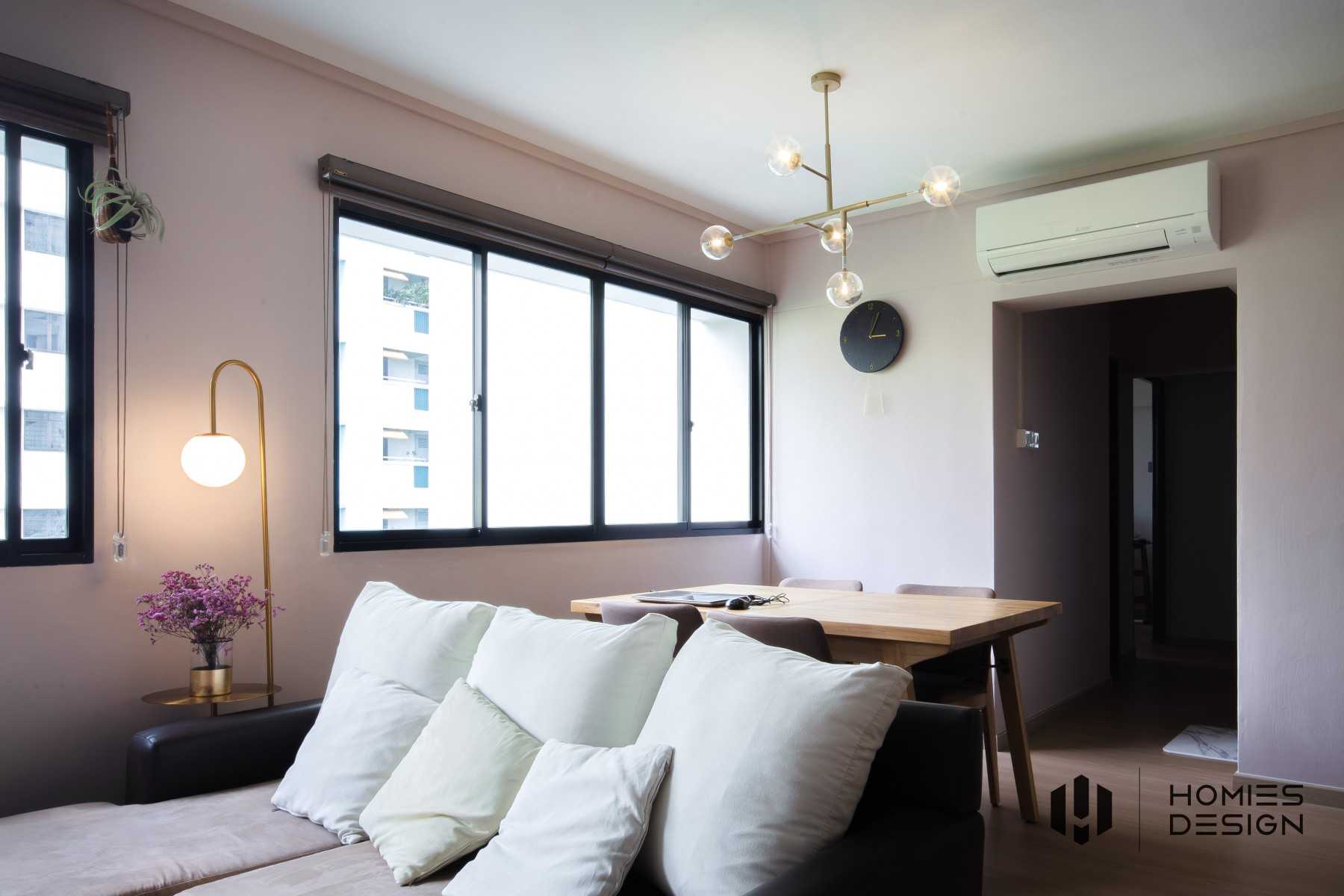 Modern Living Room with Sofa and Lamps