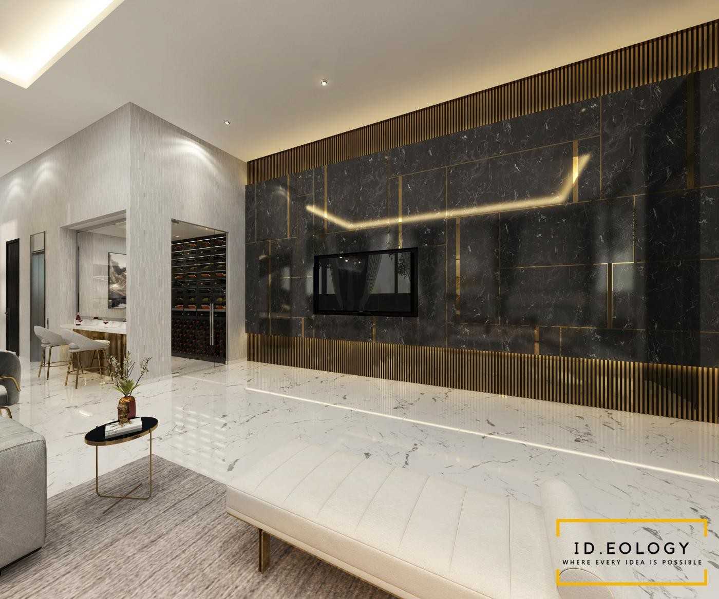 Contemporary Home Theatre with Settee and TV Console