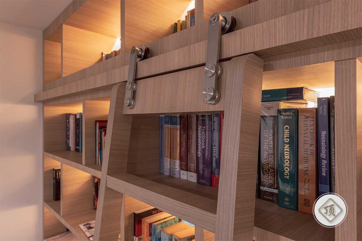 Contemporary Mezzanine with Loft and Bedside Table