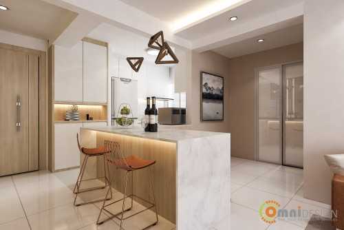 Contemporary Dining Room at Alkaff Courtview