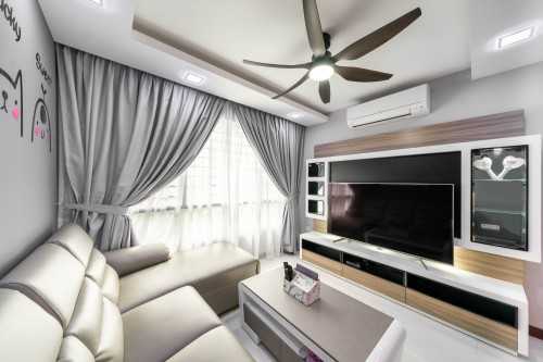 Contemporary Living Room at Woodlands Rise