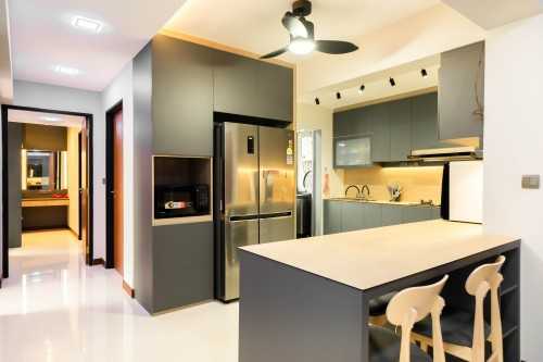 Contemporary Kitchen at Woodlands Rise