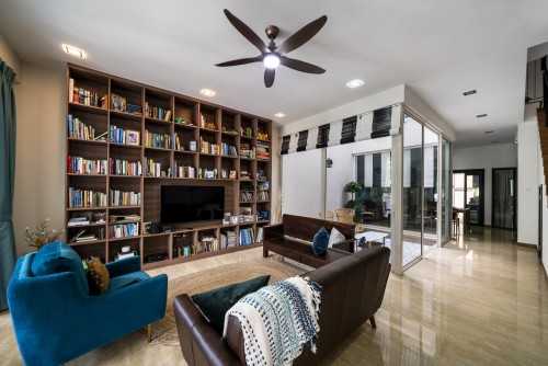 Modern Living Room at 25 Springside View