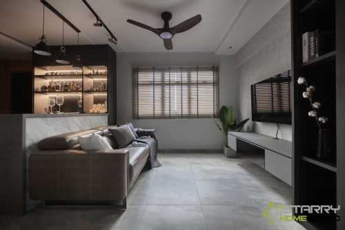 Modern Living Room at 6B Boon Tiong Road