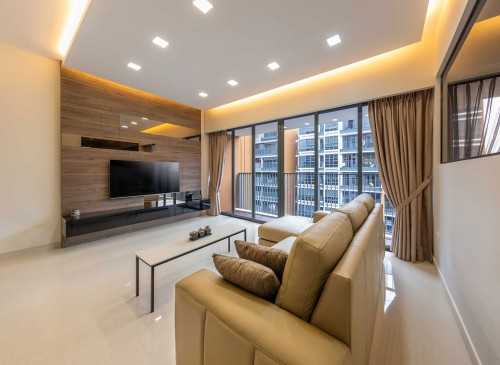 Modern Living Room at Coco Palm Condo