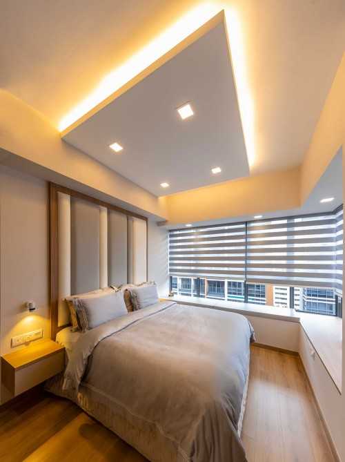 Modern Bedroom at Coco Palm Condo