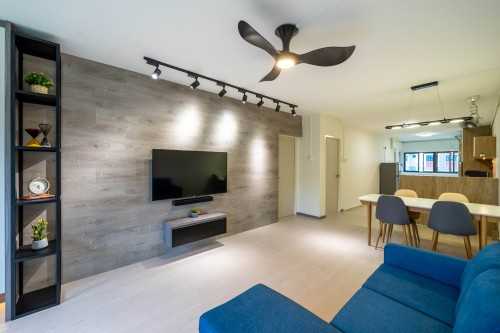 Modern Living Room at 223 Ang Mo Kio