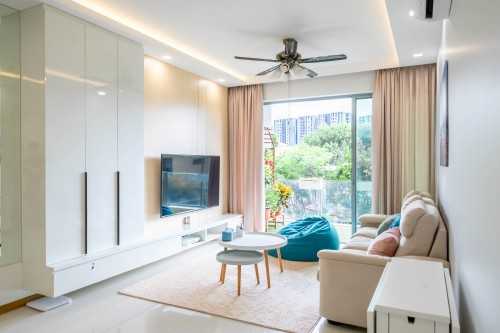 Contemporary Living Room at Macpherson | Oasis Garden
