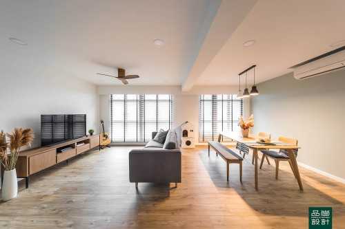 Modern Living Room at Alkaff Lakeview BTO
