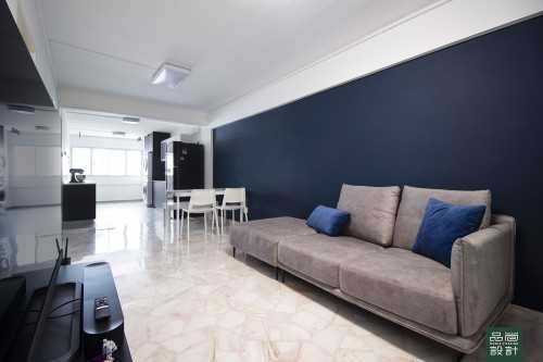 Modern Living Room at Yishun Gardens 3room Resale HDB
