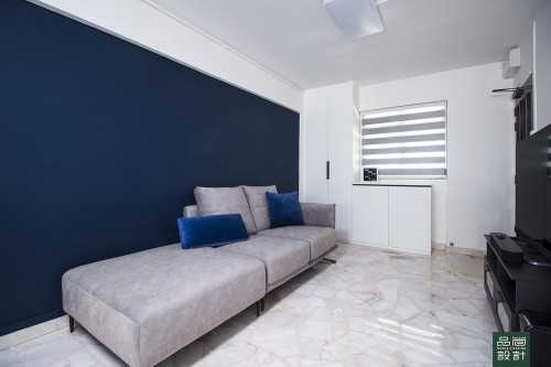 Modern Living Room at Yishun Gardens 3room Resale HDB