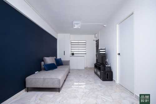 Modern Living Room at Yishun Gardens 3room Resale HDB