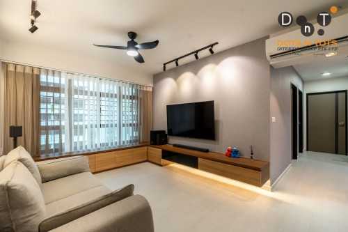 Contemporary Living Room at 608a Tampines