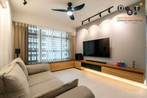 Contemporary Living Room at 608a Tampines