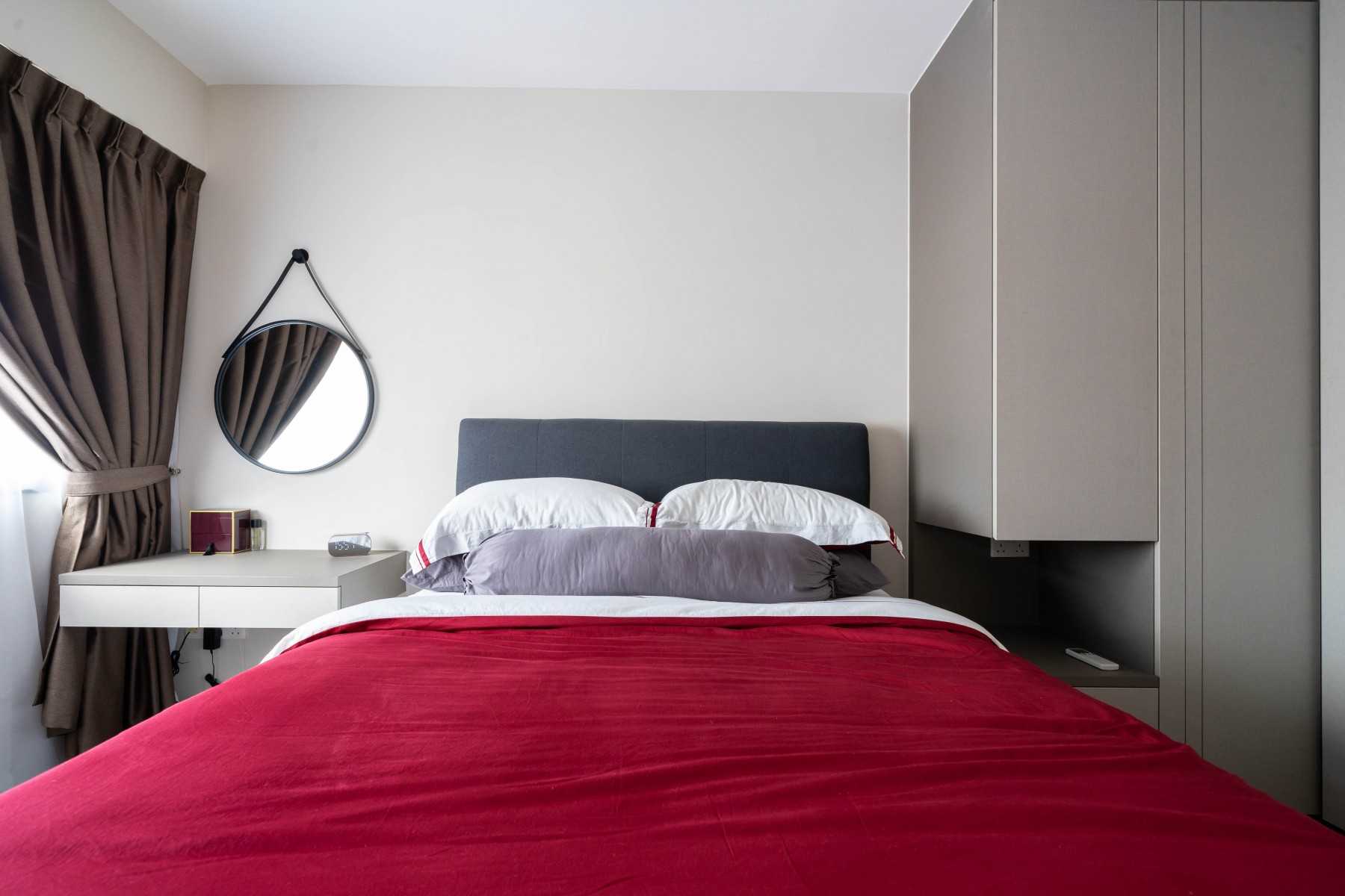 Modern Bedroom with Wardrobe and Sideboard
