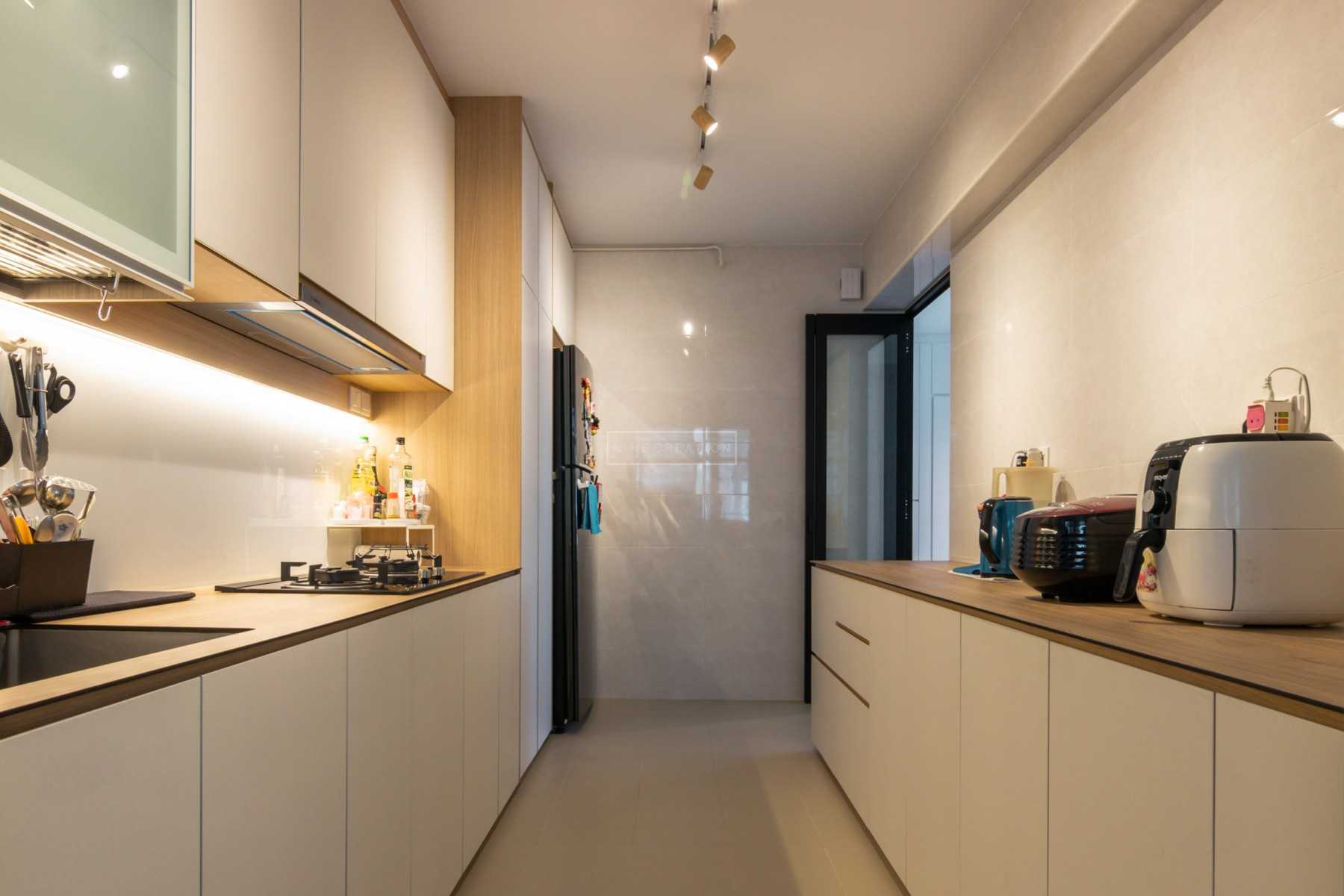 Scandinavian Kitchen with Cupboard and Kitchen Backsplash