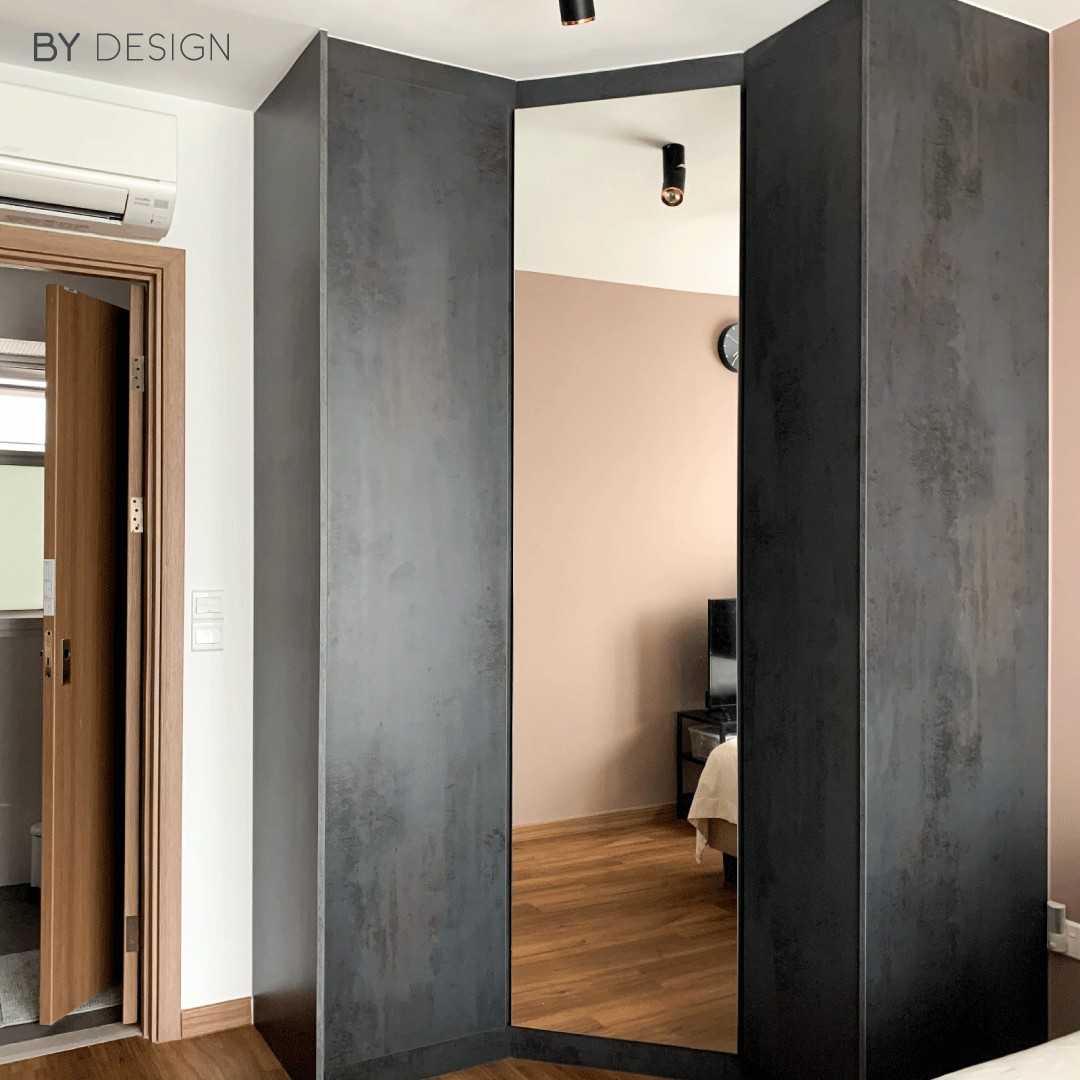 Modern Bedroom with Wardrobe and Flooring