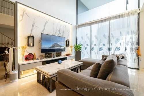 Contemporary Living Room at Ang Mo Kio | Nim Rise Collection