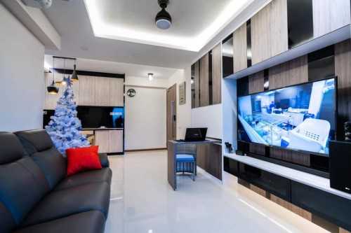 Contemporary Living Room at Treasure Crest