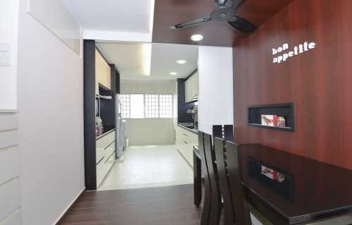 Contemporary Dining Room at Blk 375 Clementi Ave 4