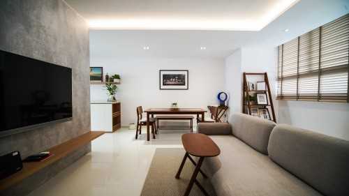 Contemporary Living Room at Timeless x Contemporary