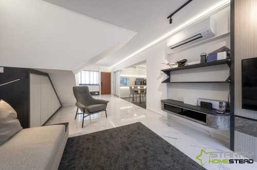 Modern Living Room at 424 Serangoon Central
