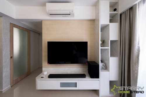 Scandinavian Living Room at 266 Yio Chu Kang Road Hundred Palms Residencies