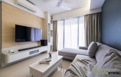 Scandinavian Living Room at 266 Yio Chu Kang Road Hundred Palms Residencies
