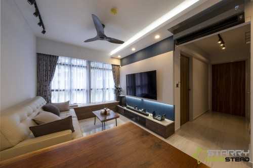 Modern Living Room at 118A Alkaff Crescent