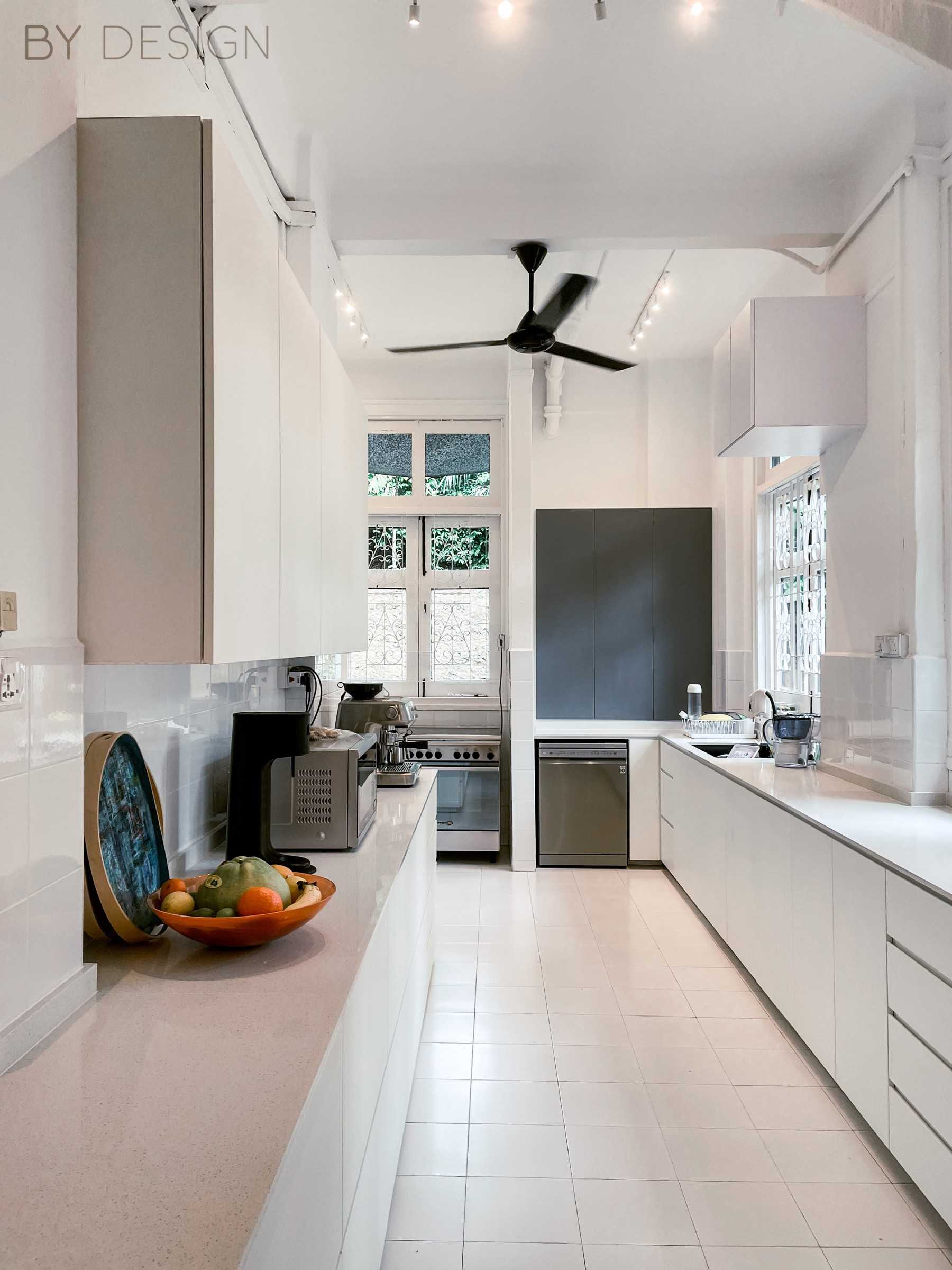 Modern Kitchen with Countertop and Kitchen Accessories